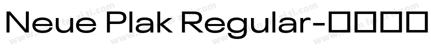 Neue Plak Regular字体转换